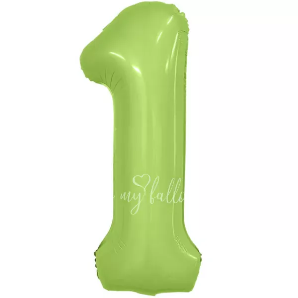 40" Foil numbers 1 Mystic Pistachio