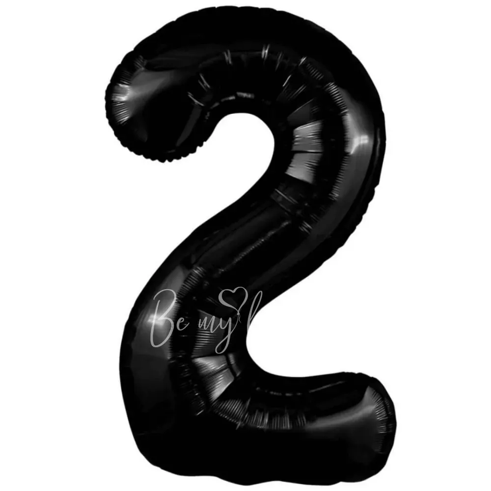 40" Foil numbers 2 Black 