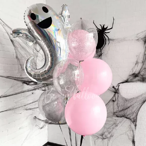 باقة بالونات الهالوين الشبح السعيد