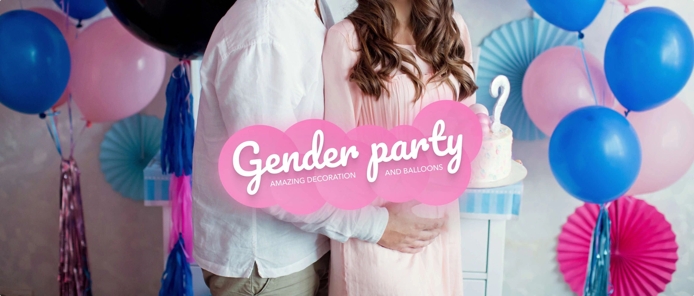Gender party - amazing decorations