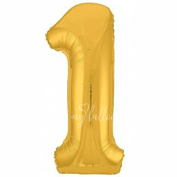 40 " الهيليوم احباط الذهب رقم 1 بالون