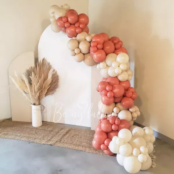 4m Bright Sweet balloon garland with an arch backdrop