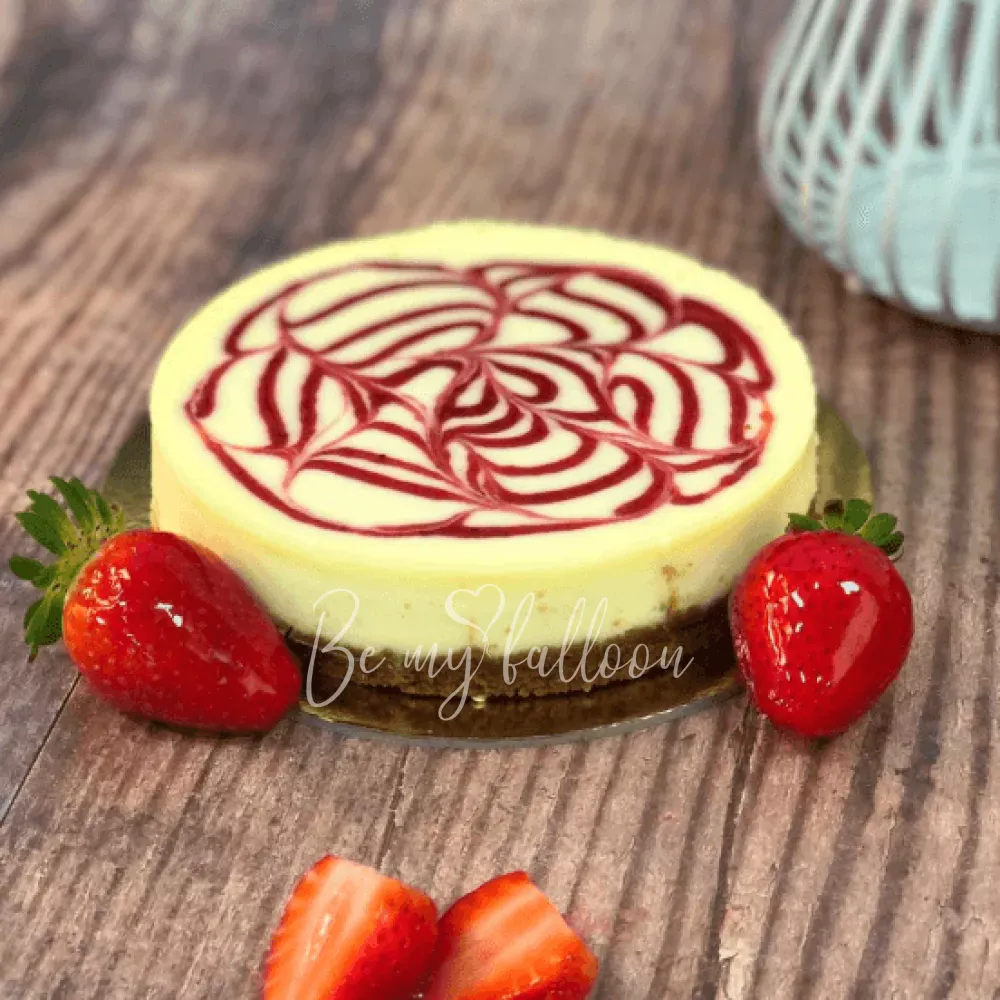 تشيز كيك من فرن الفراولة