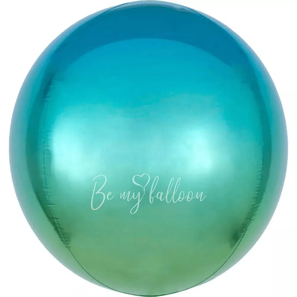 18" Helium foil gloss Rainbow 3D Sphere balloon