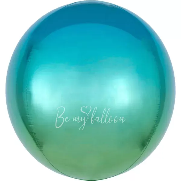 16" Шар из фольги 3D Сфера радужный