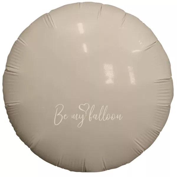 18" Cream round foil shape 