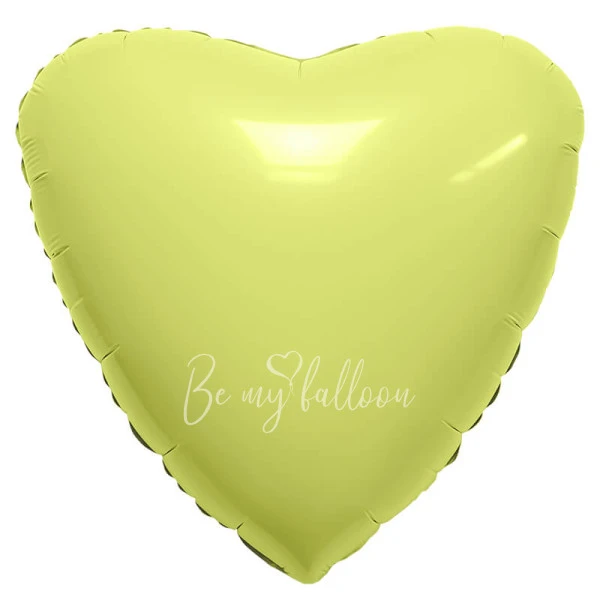 18" Lemon heart foil shape
