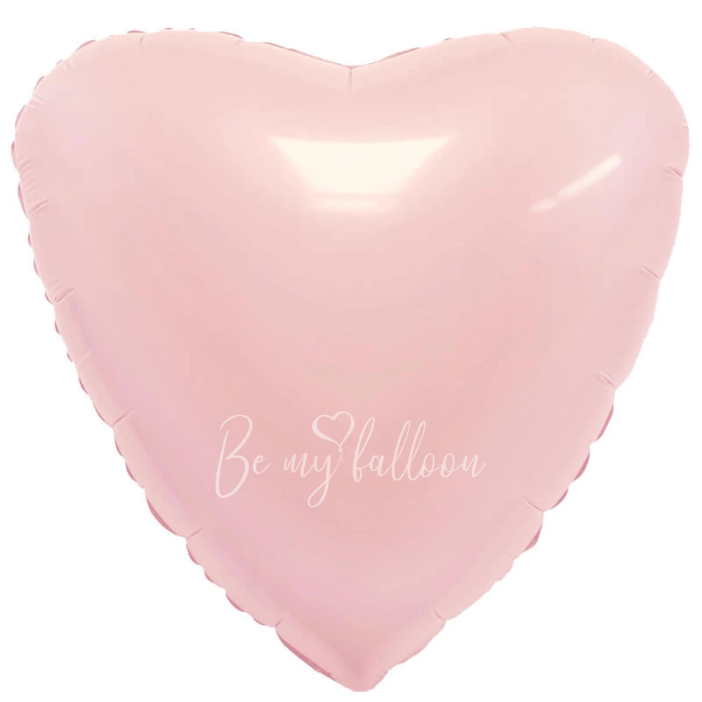 18" Rose powder heart foil shape