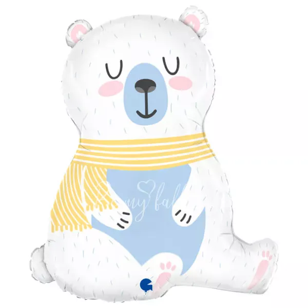 29" Воздушный шар Белый мишка