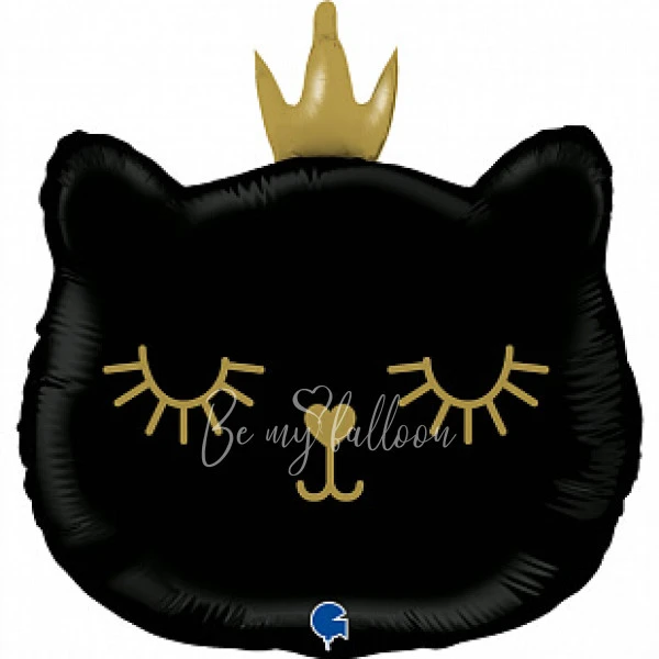 26" Foil figurine Kitten Princess Black