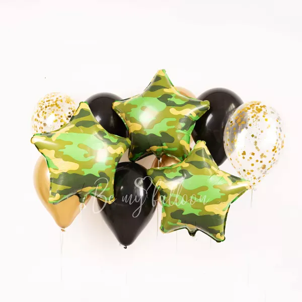 Military star Balloon Bouquet