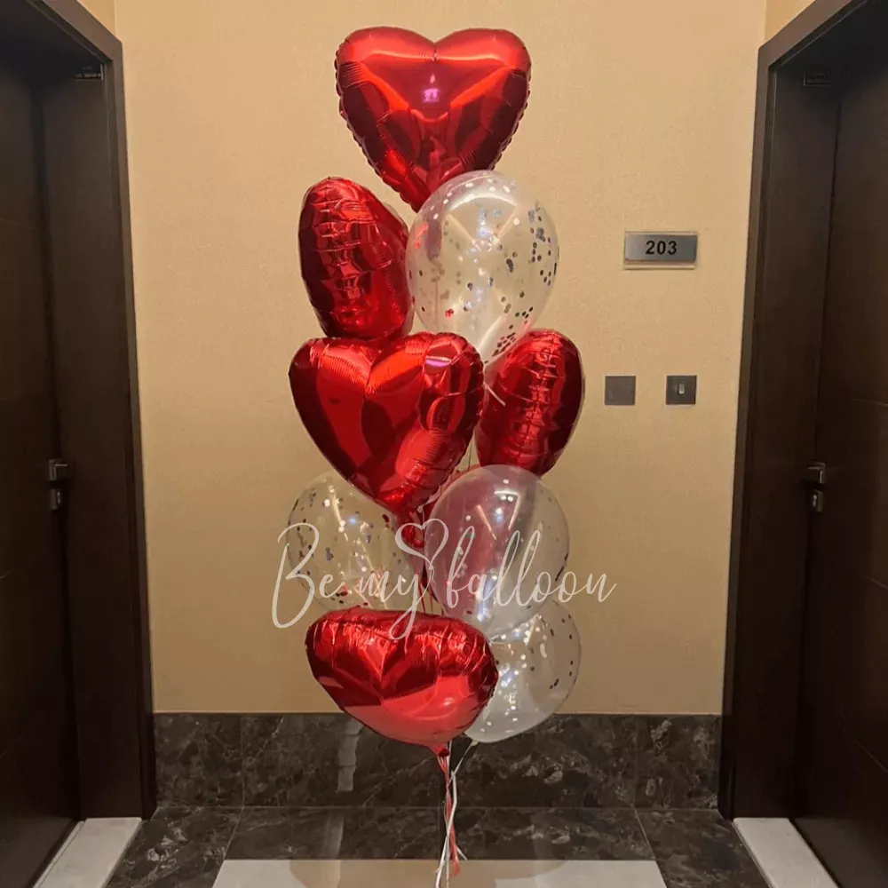 19" Foil Balloons Heart Red
