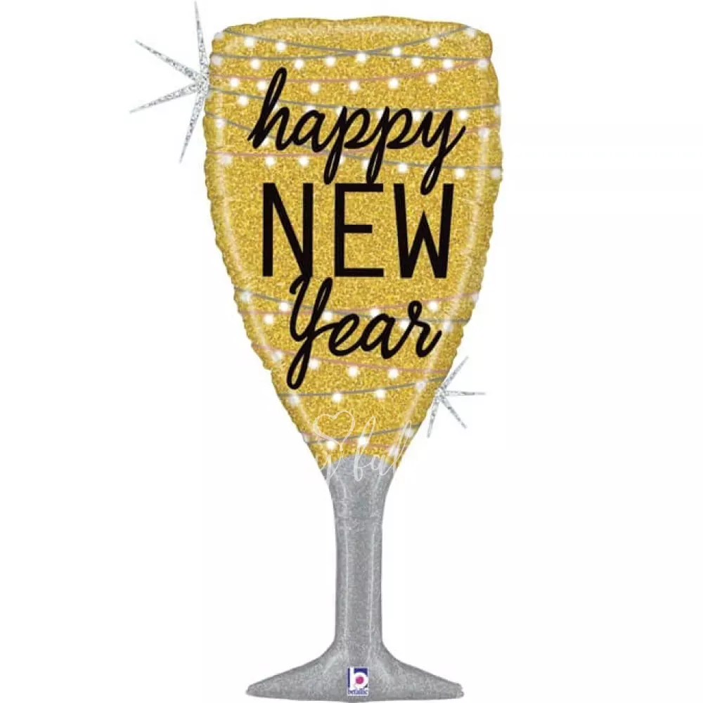 37" Helium foil Champagne Glass balloon