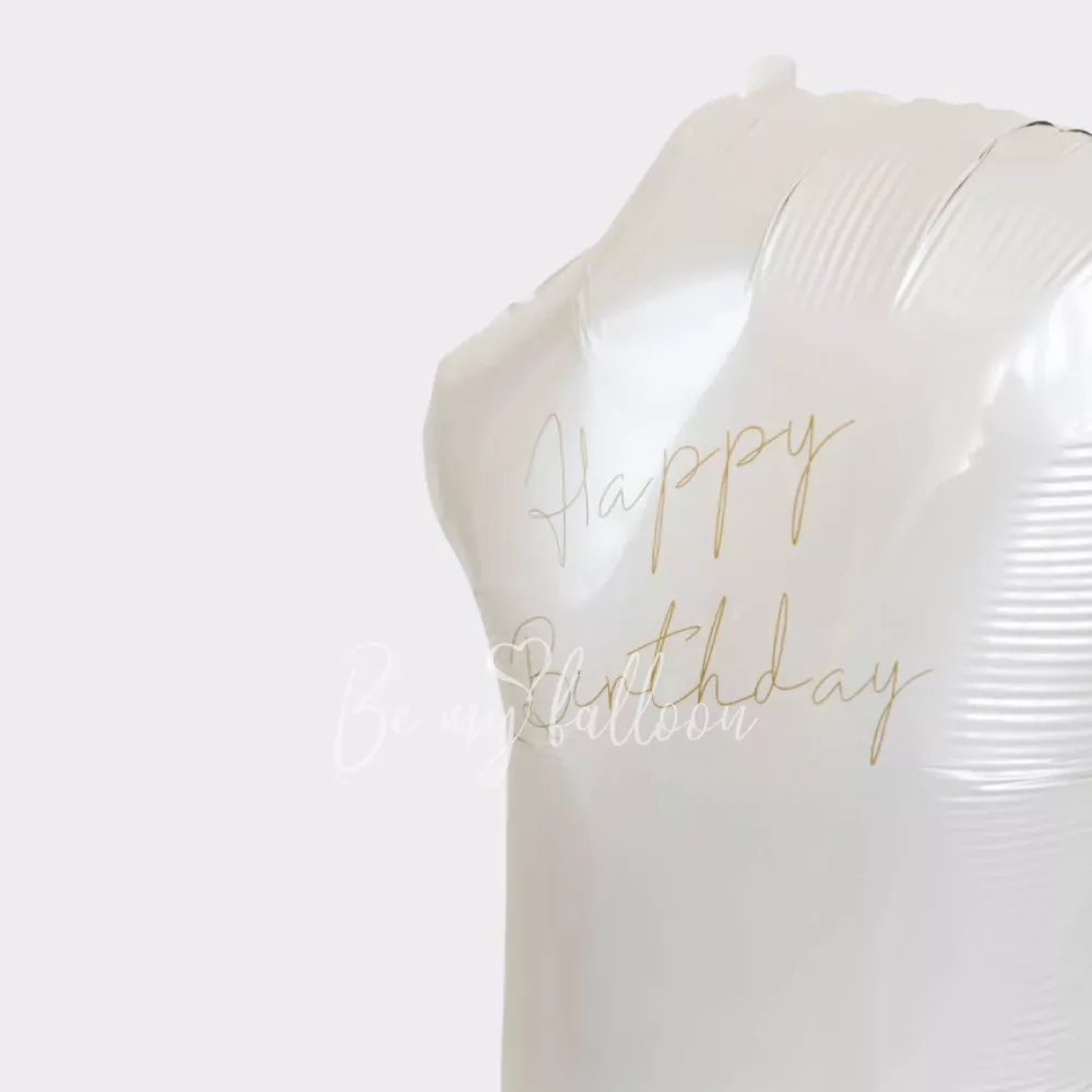 Hedgehog air-filed birthday balloon composition