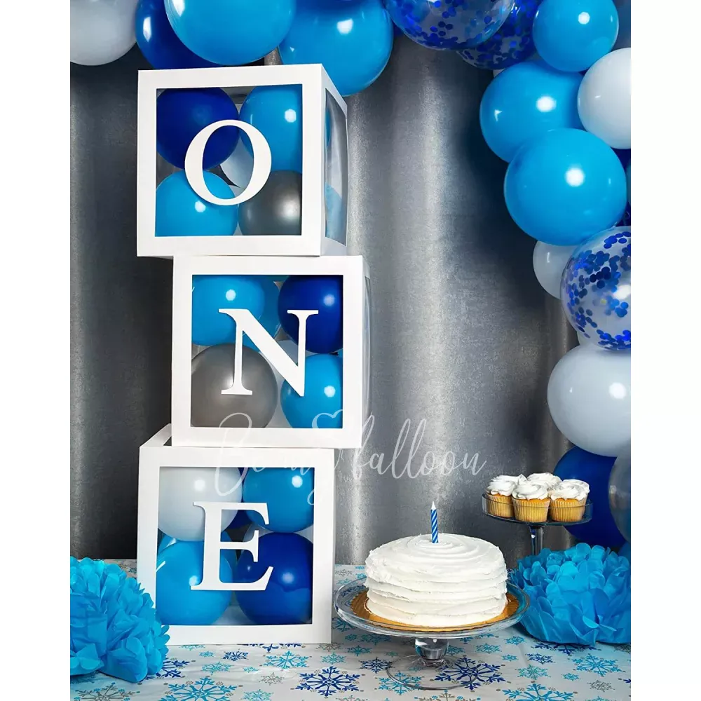 Balloons in boxes One