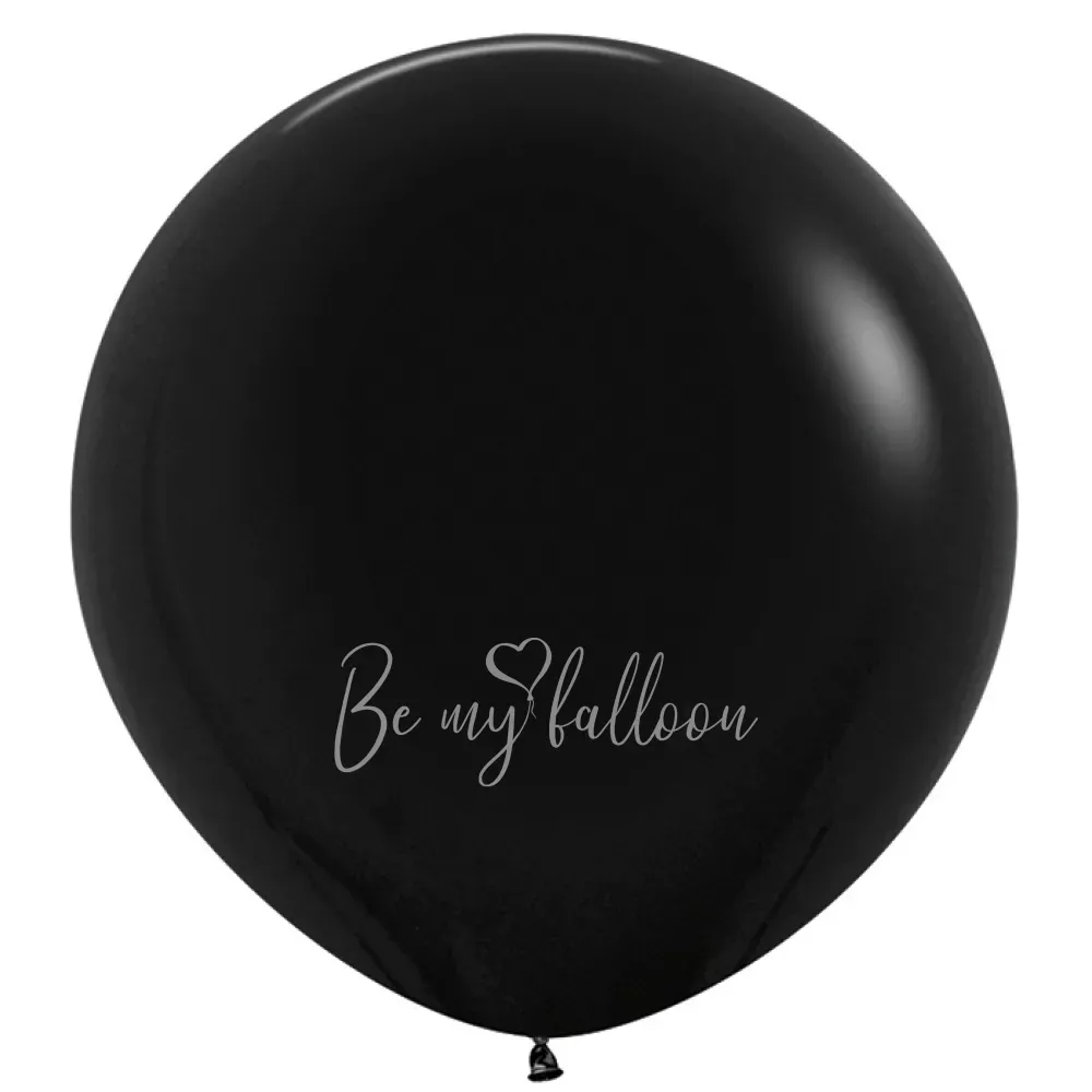 36" Helium fashion black 080 plain balloon