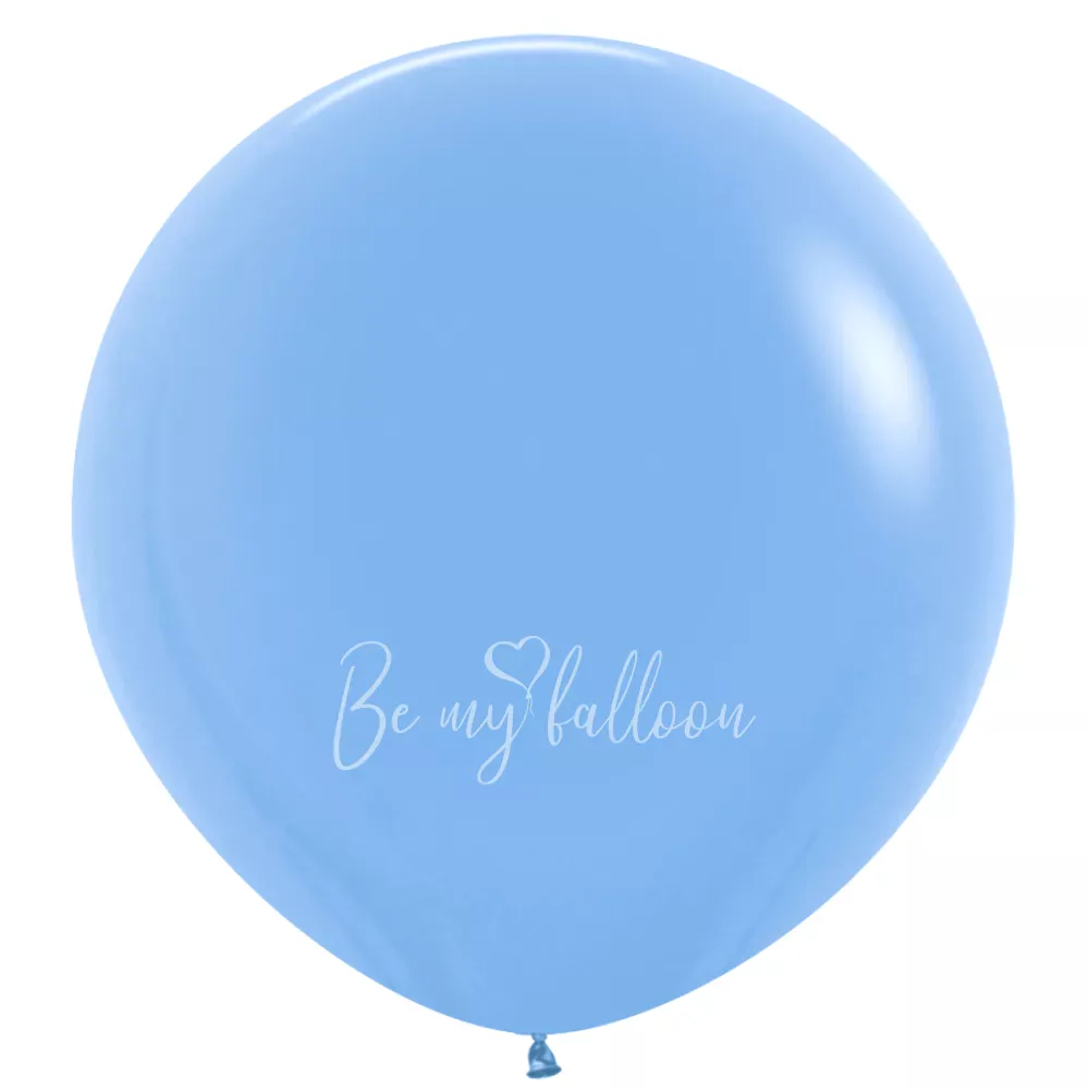 36" Helium fashion light blue 040 plain balloon