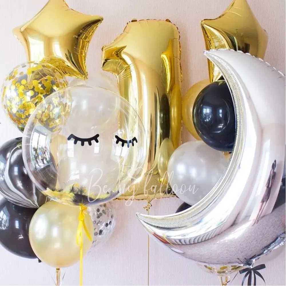 Pretty first birthday! Balloon bouquet