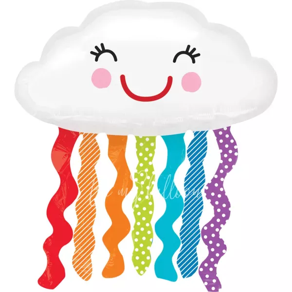 30x18" Шар из фольги Радужное Облачко