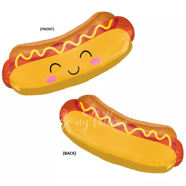 83x38см Шар из фольги Счастливый Хот Дог