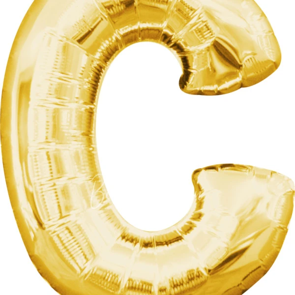 40" Шар из фольги Буква C золотой глянец
