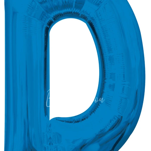 40" Шар из фольги Буква D синий глянец