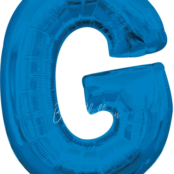 40" Шар из фольги Буква G синий глянец