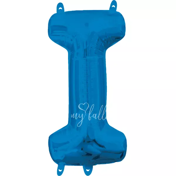 40" بالون هيليوم فويل حرف I اللون أزرق لامع