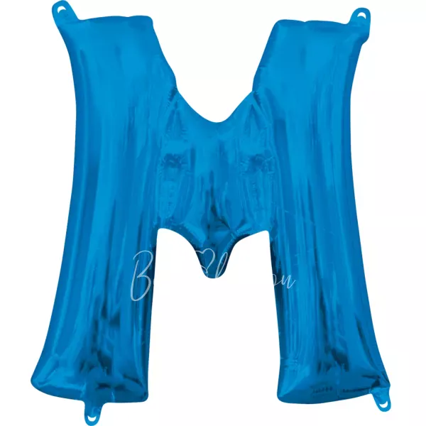 40" بالون هيليوم فويل حرف M اللون أزرق لامع