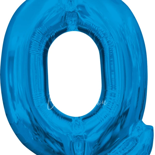 40" Шар из фольги Буква Q синий глянец