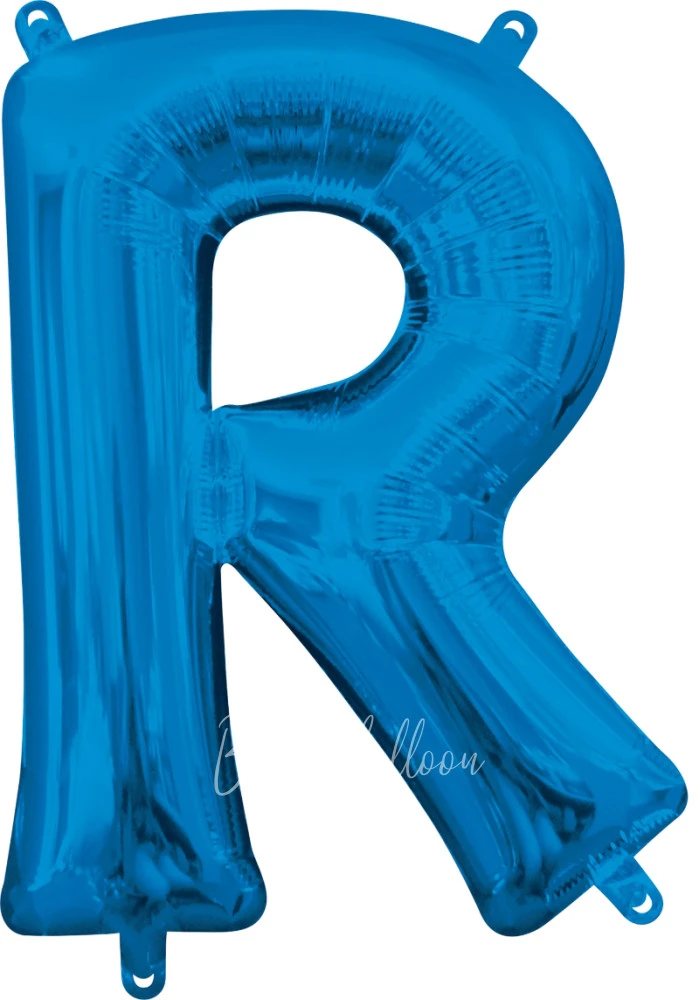 40" Шар из фольги Буква R синий глянец