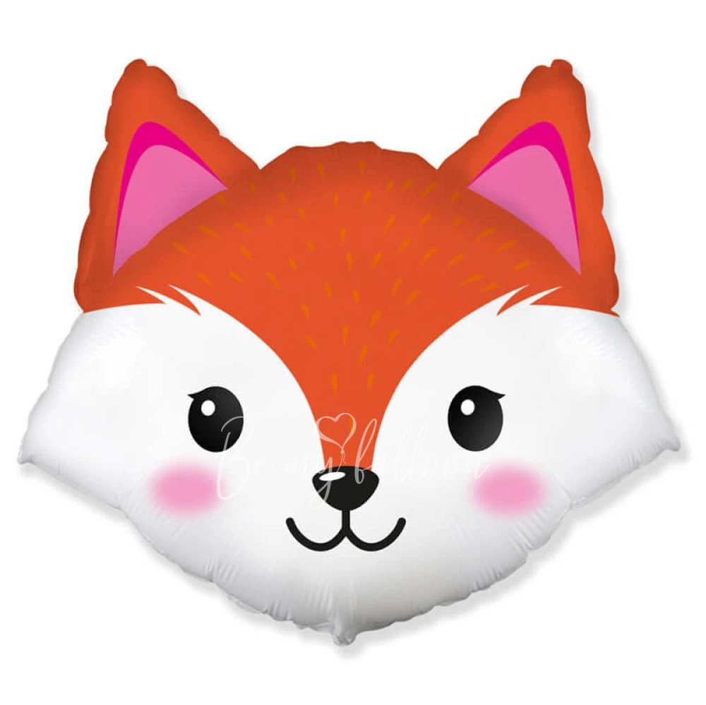 24" Helium foil Woodland Fox balloon