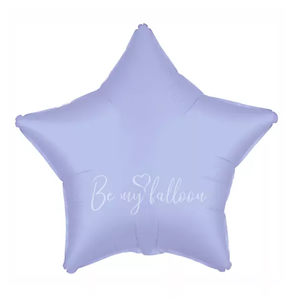 21" Helium foil satin Light blue Star balloon