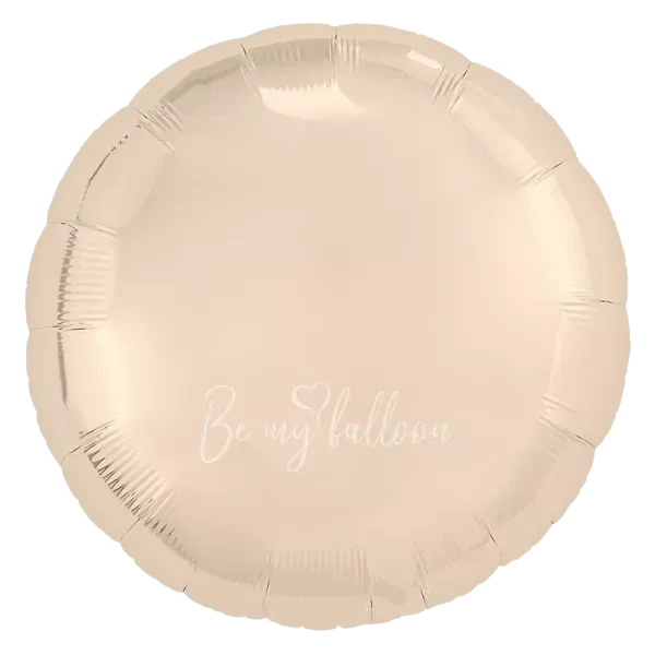 18" Helium foil gloss Champagne gold Round balloon