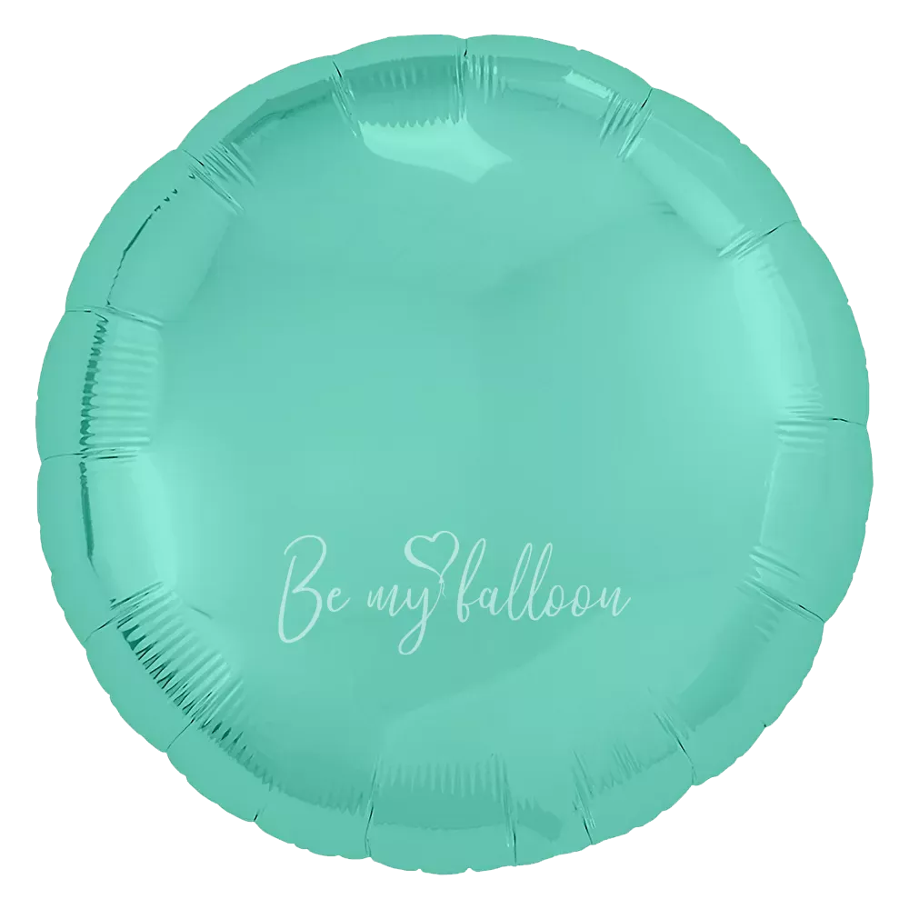 18" Helium foil gloss Turquoise Round balloon
