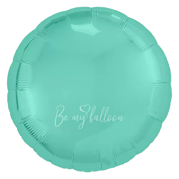 18" Helium foil gloss Turquoise Round balloon