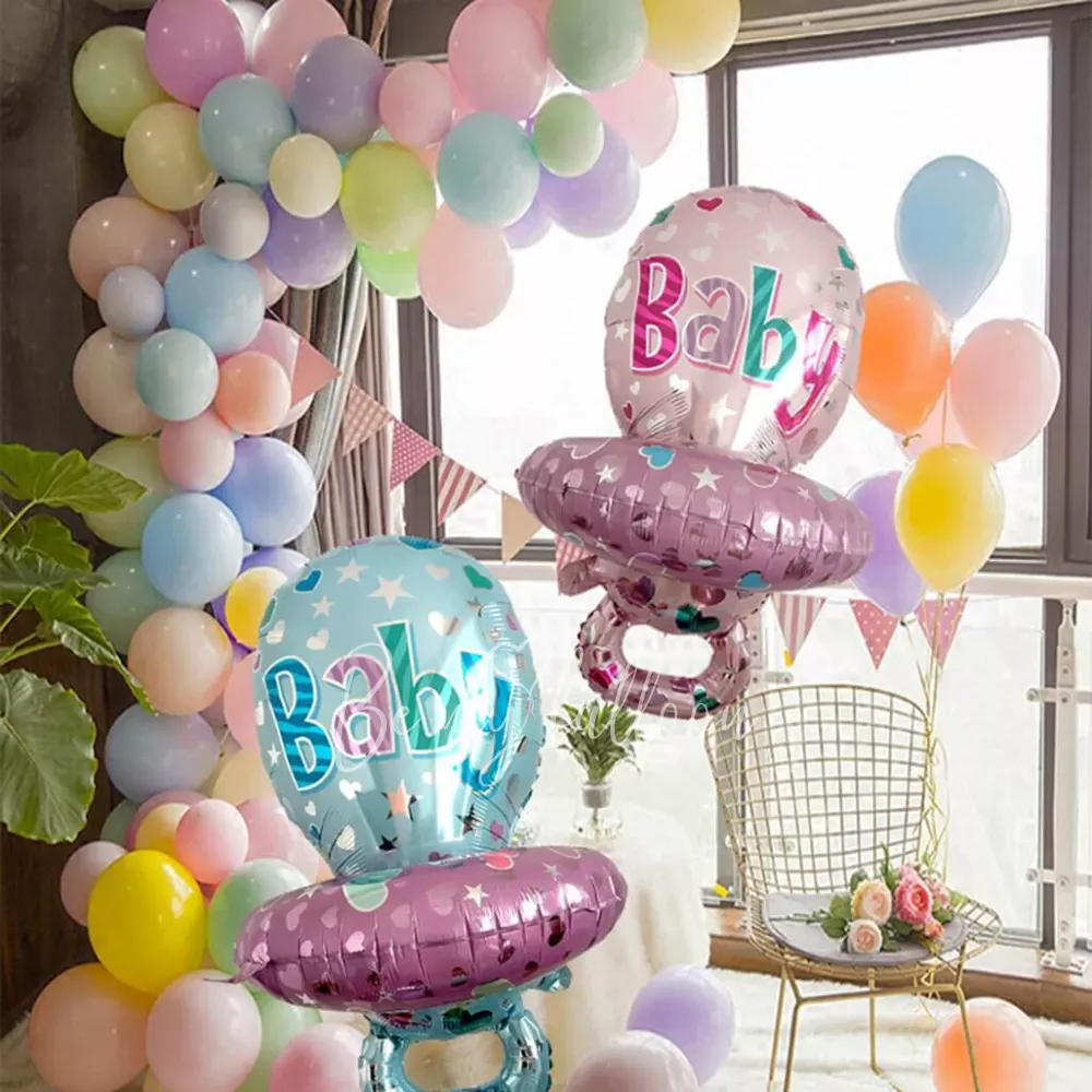 29" Helium foil light blue Baby's Pacifier balloon