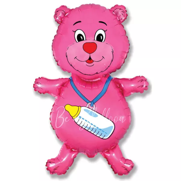37" Шар из фольги Медвежонок девочка