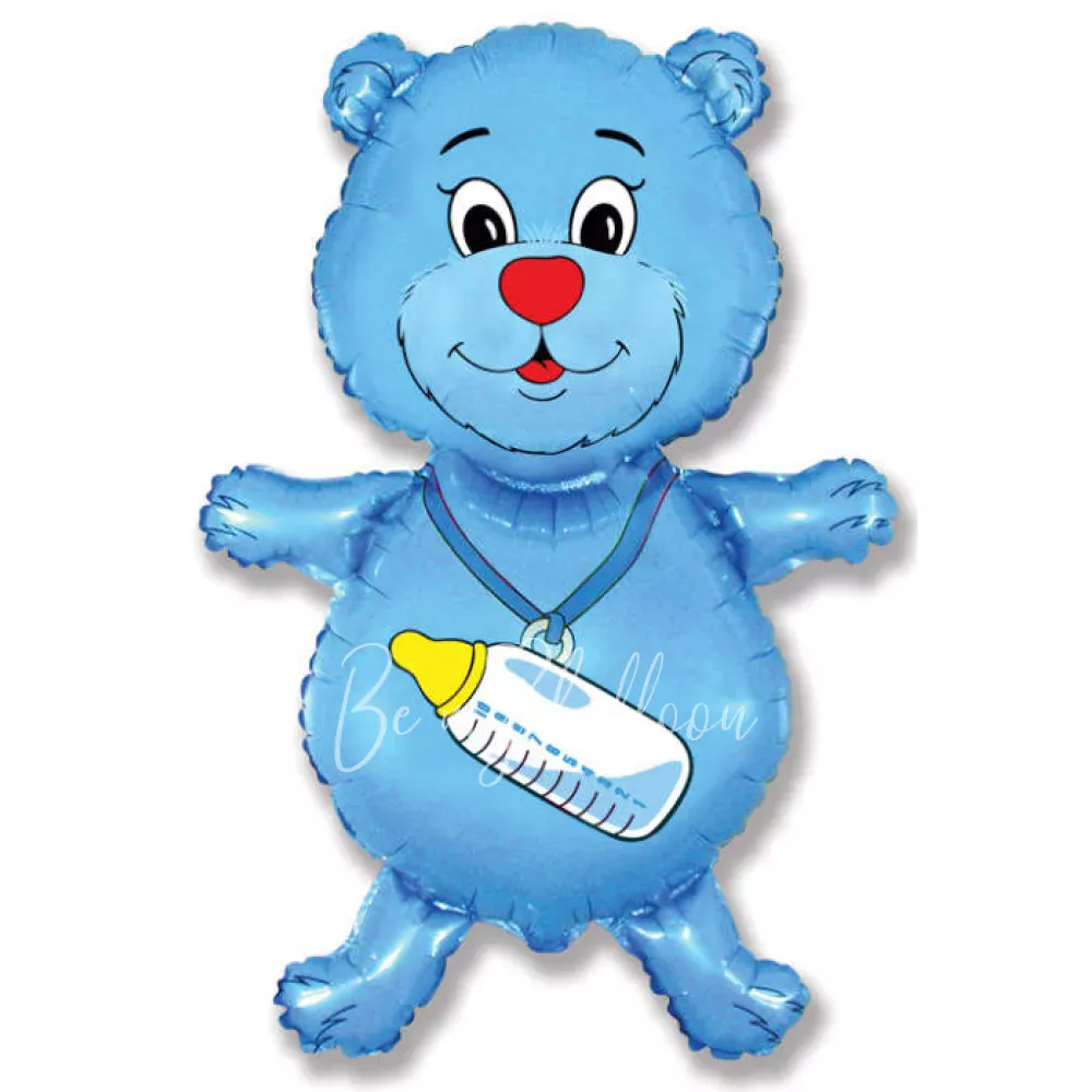 37" Шар из фольги Медвежонок мальчик