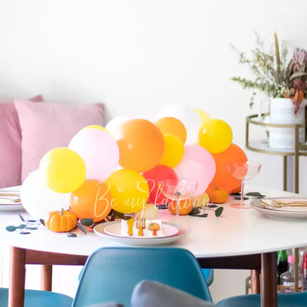 Pumpkin Balloon table Garland