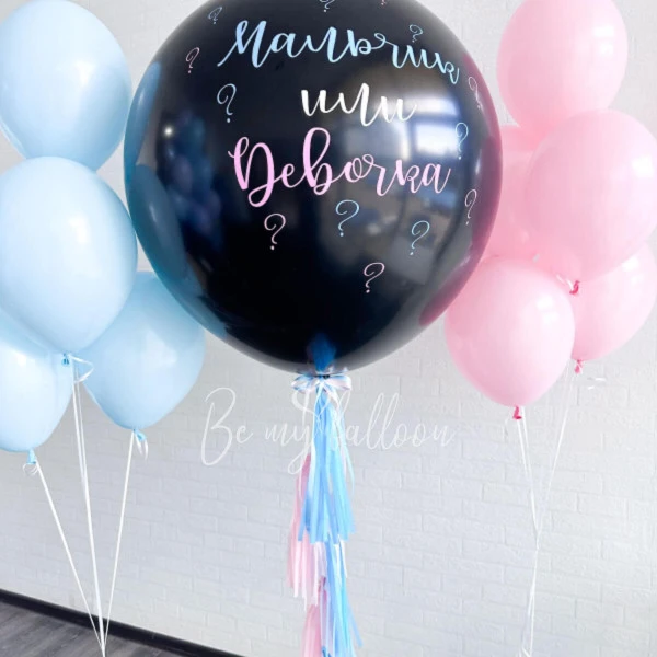 Gender Party Helium Balloon Set "Cloud of Secrets"