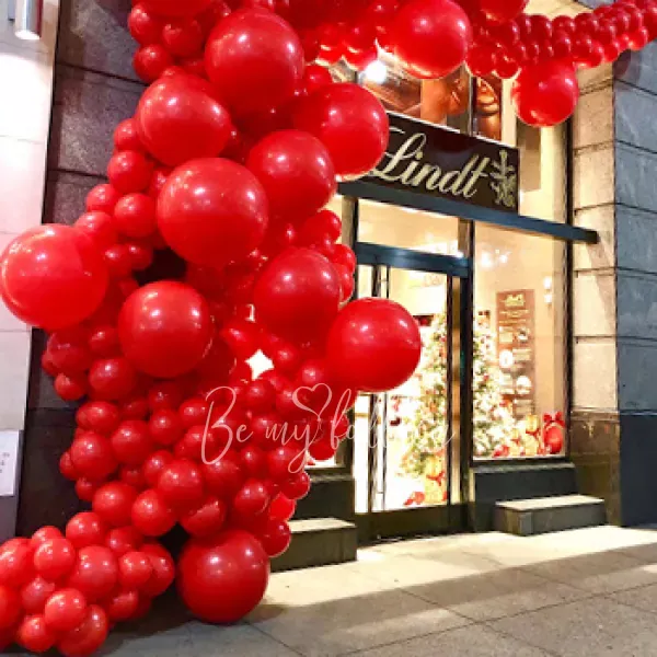 14 meter Red Organic Balloon Garland
