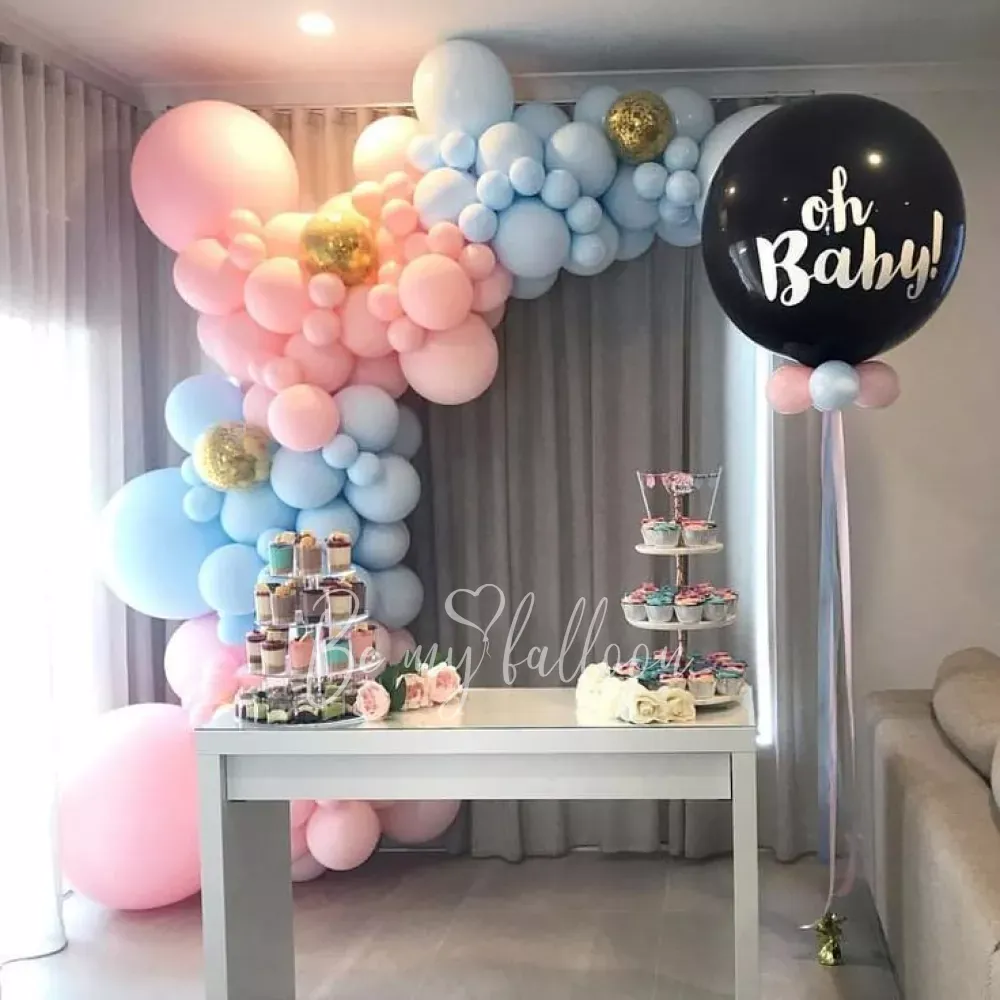 إكليل من البالونات الأورجانيك ولد أو بنت بطول 5 متر