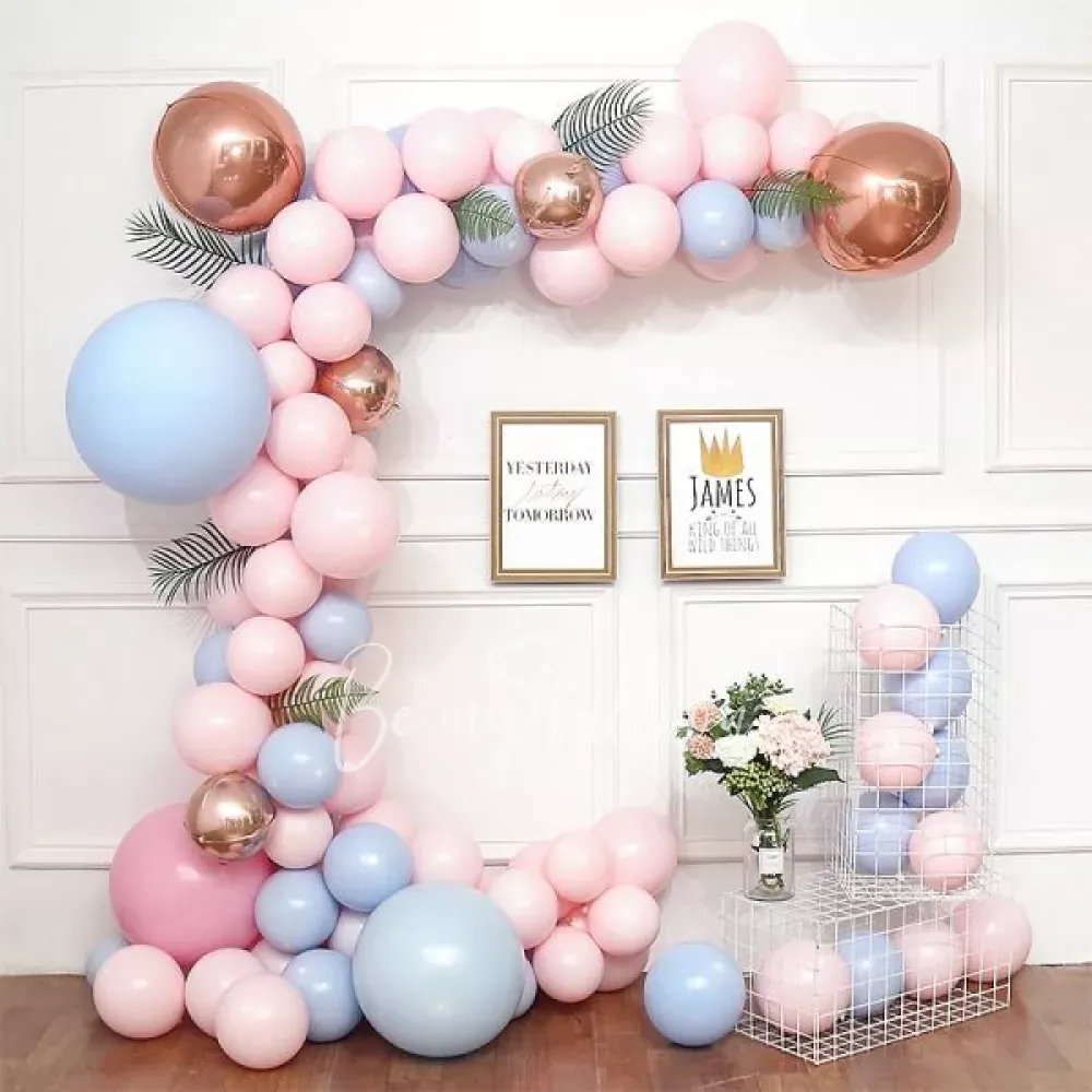 Гирлянда из шаров Органик Gender Reveal 4 метра
