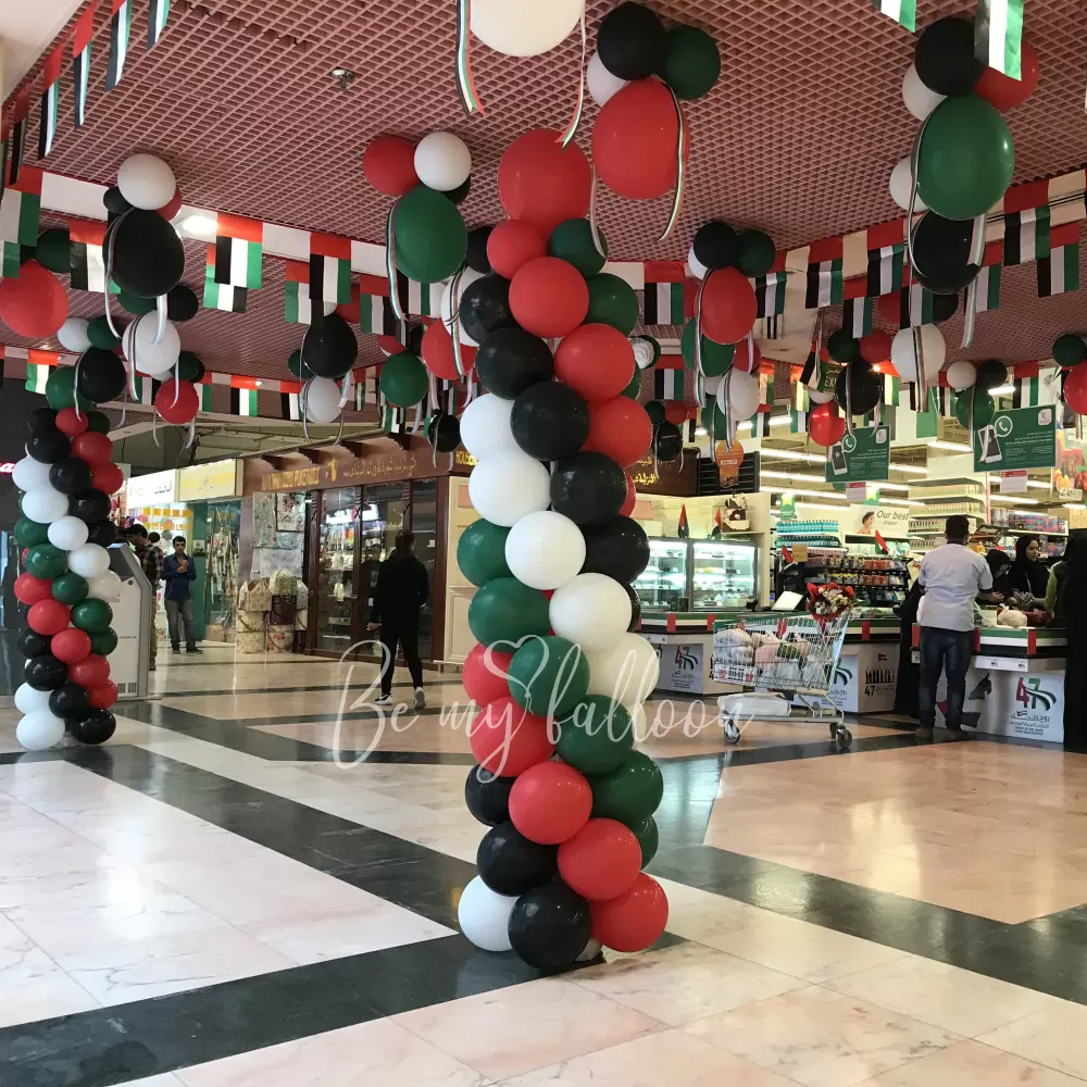 أعمدة البالونات الكلاسيكية 2 متر قطعتين