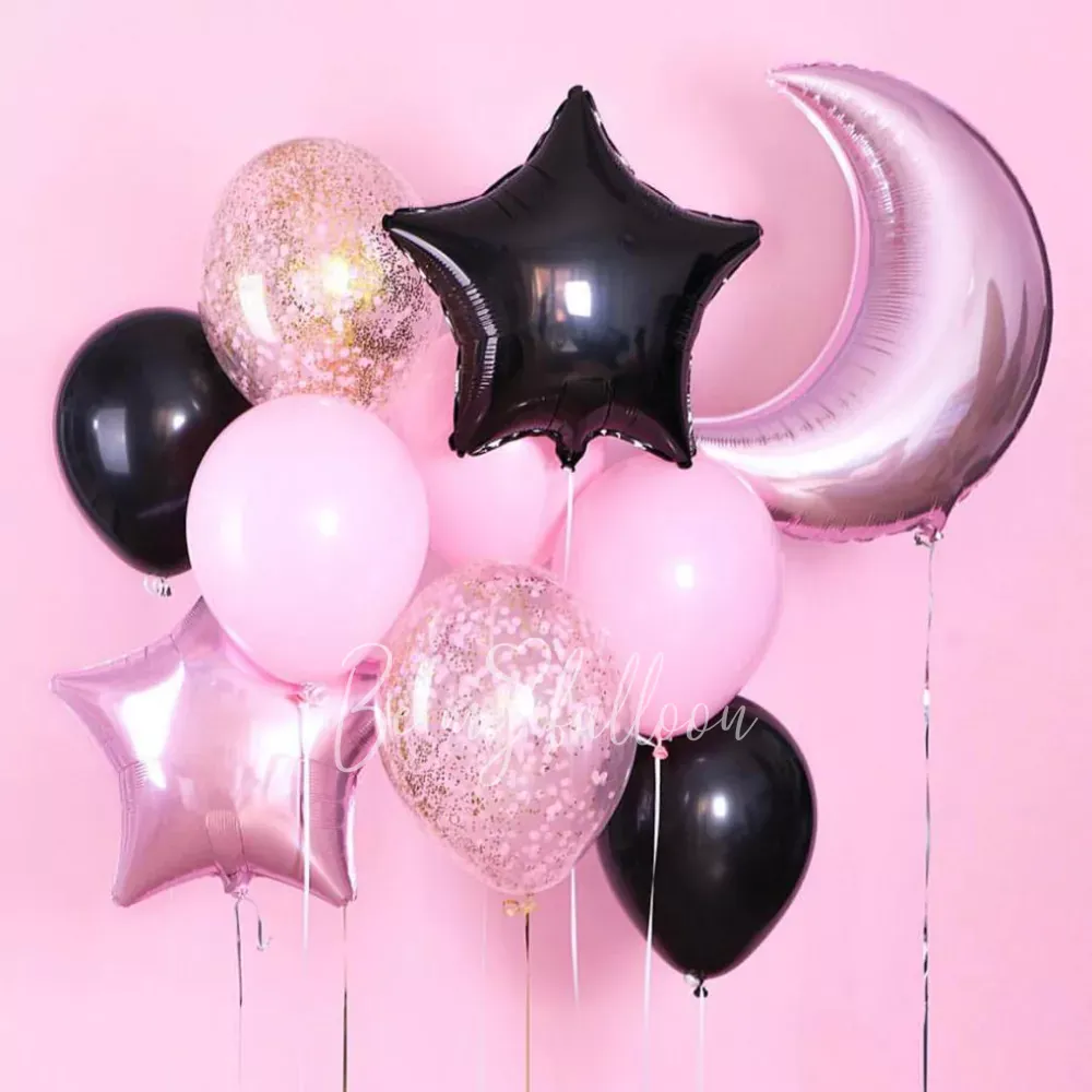 باقة بالونات الهلال والنجوم منصف الليل