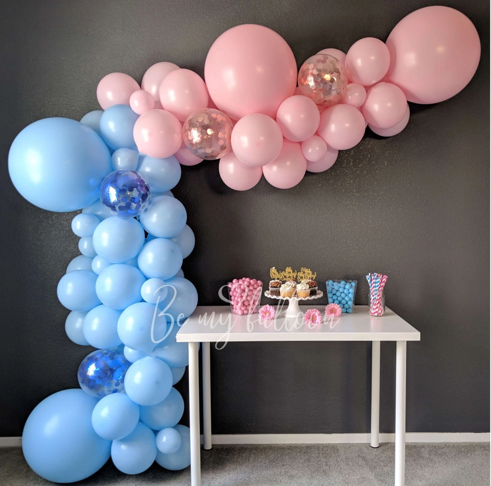 3.5m Gender Reveal Organic Balloon Garland