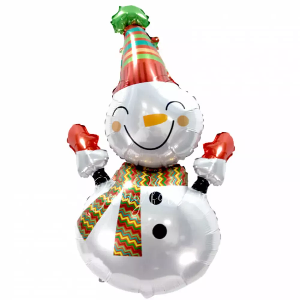 39" Helium foil Happy Snowman balloon