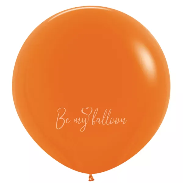 36" Helium fashion orange 061 plain balloon