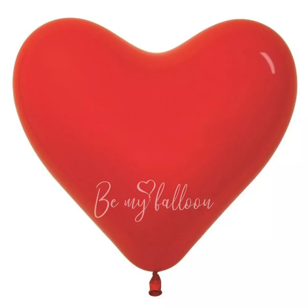 12" Helium latex heart balloon "Red"